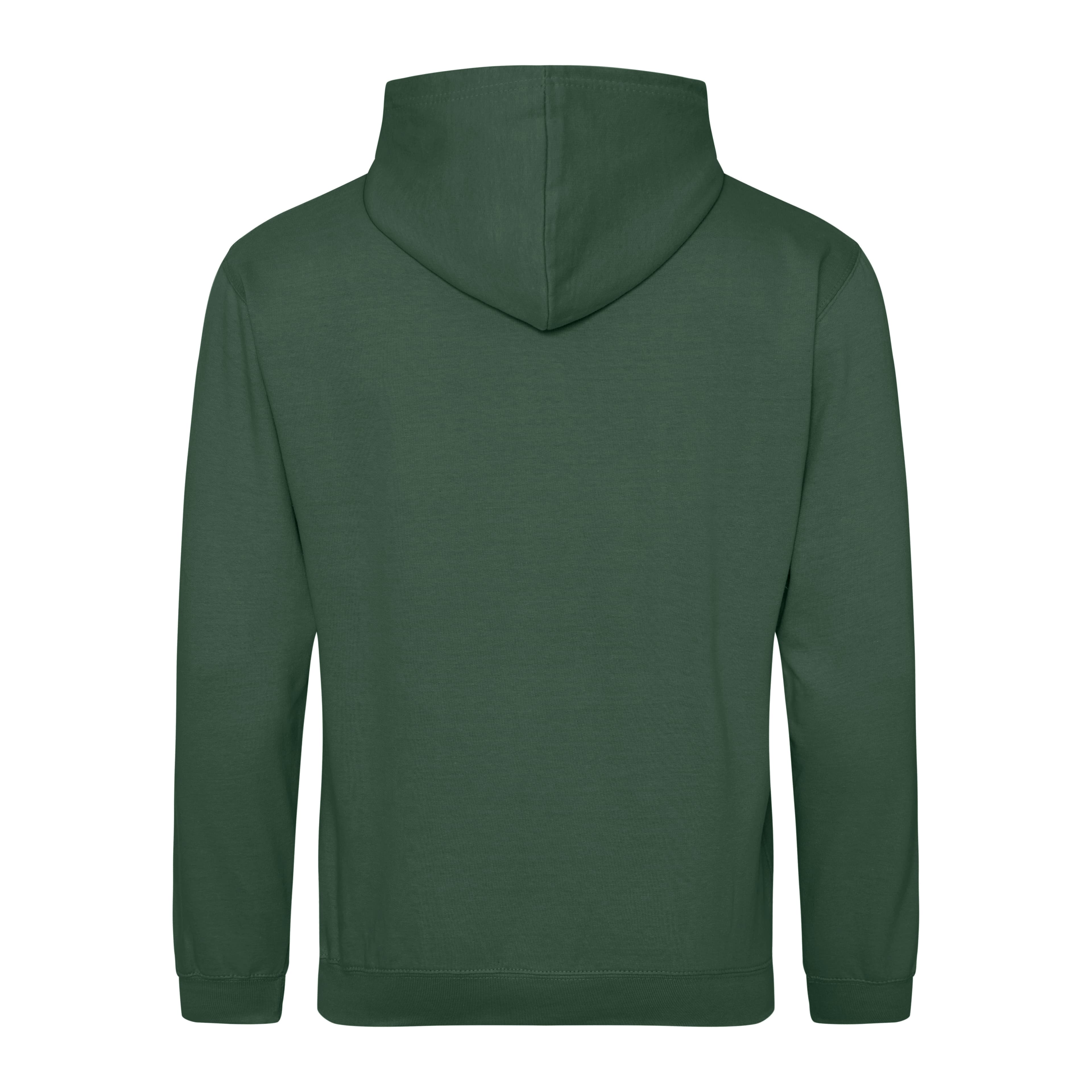 A4 College Hoodie - BOTTLE GREEN - back