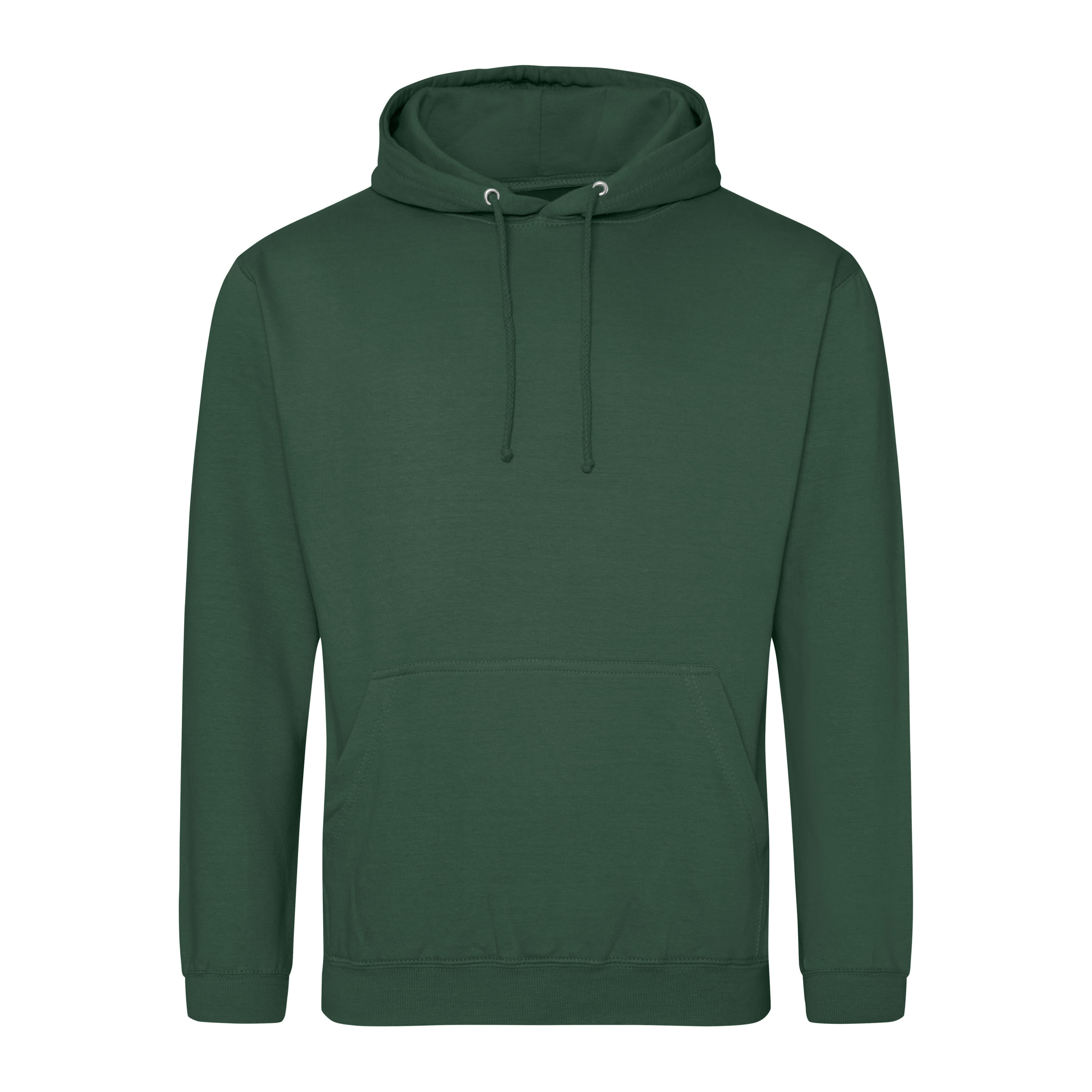 A4 College Hoodie - BOTTLE GREEN - front