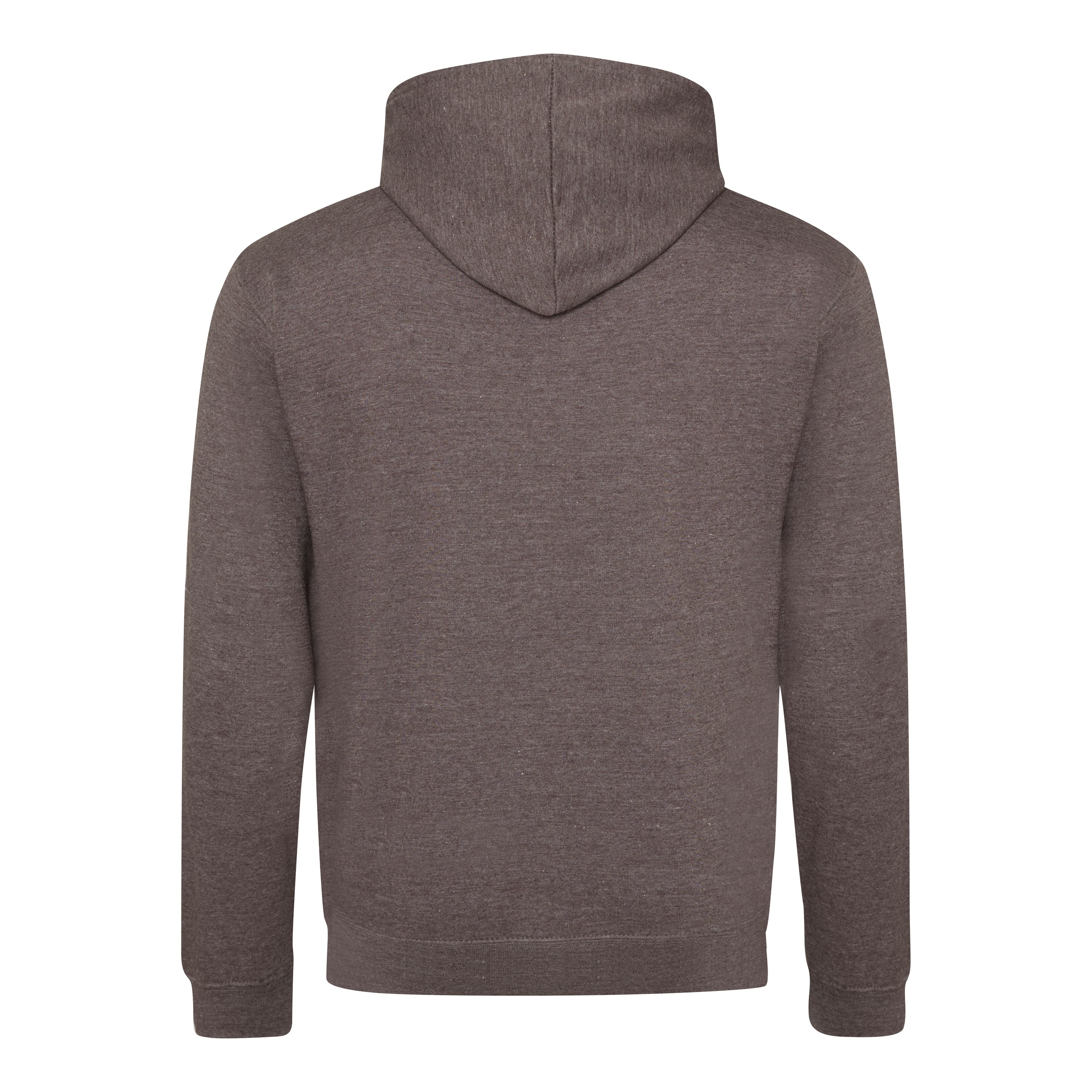 A4 Varsity Contrast Hoodie - CHARCOAL/ ORANGE CRUSH - back
