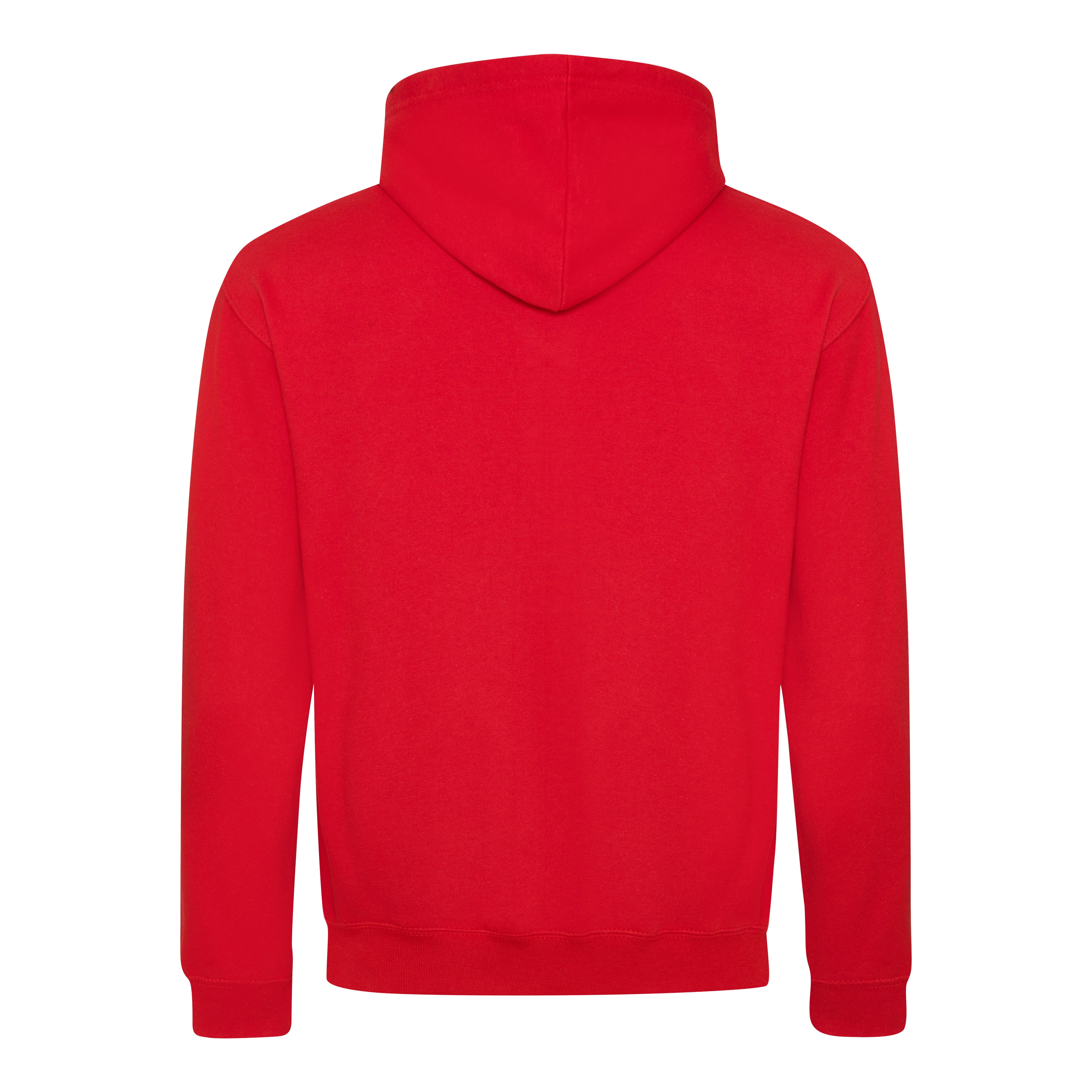 A4 Varsity Contrast Hoodie - FIRE RED/ JET BLACK - back