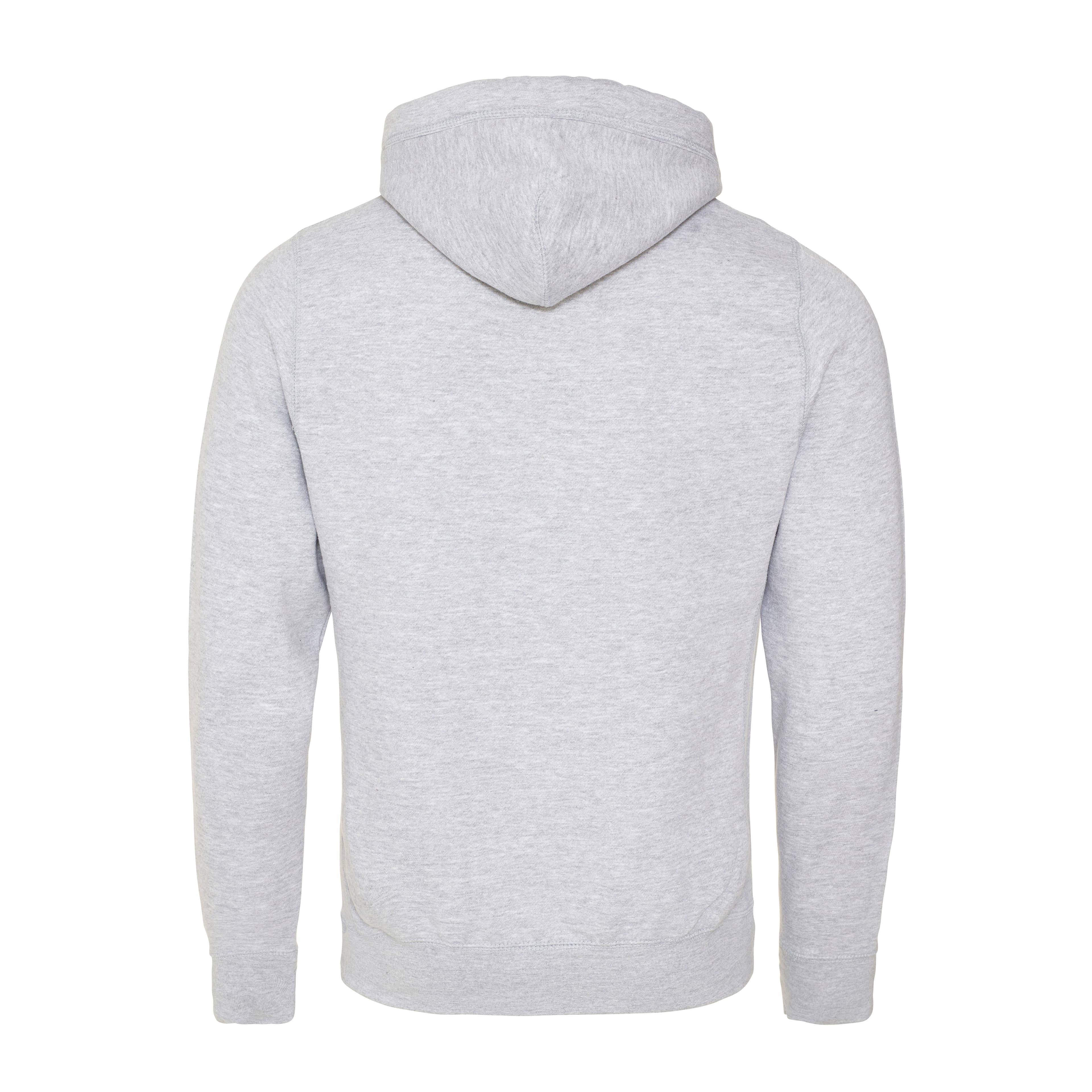 A4 Cross Neck Hoodie - HEATHER GREY - back