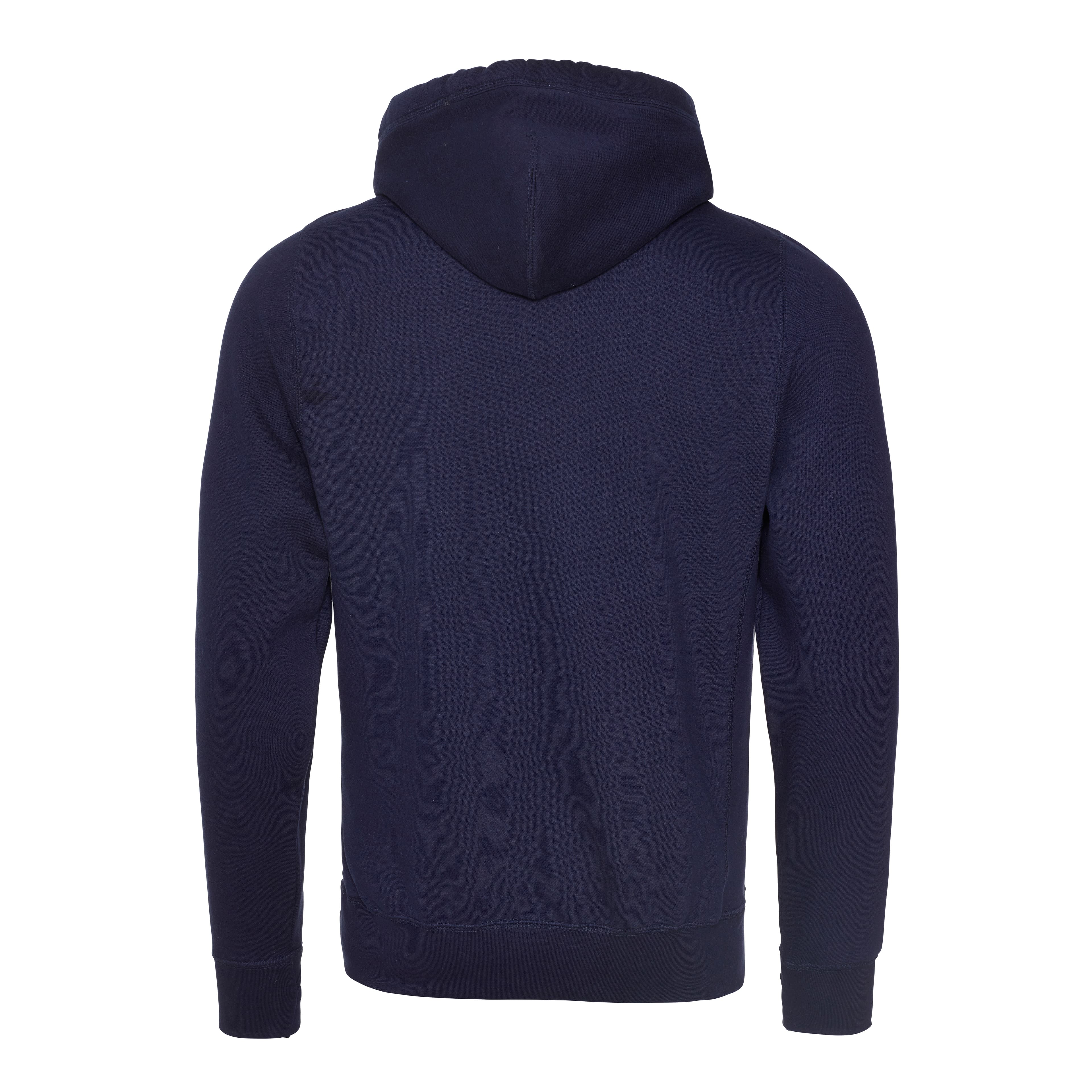 A4 Cross Neck Hoodie - OXFORD NAVY - back