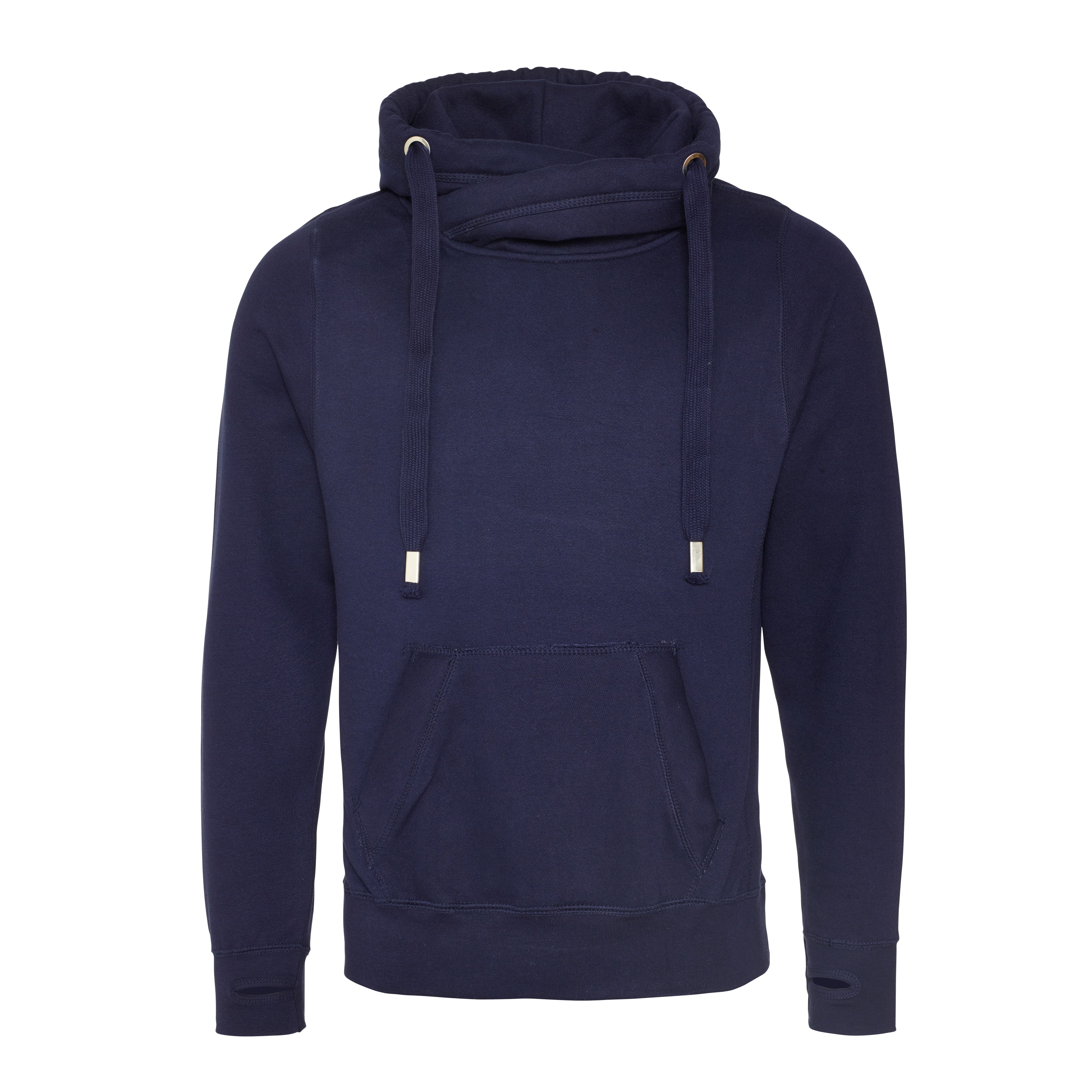 A4 Cross Neck Hoodie - OXFORD NAVY - front