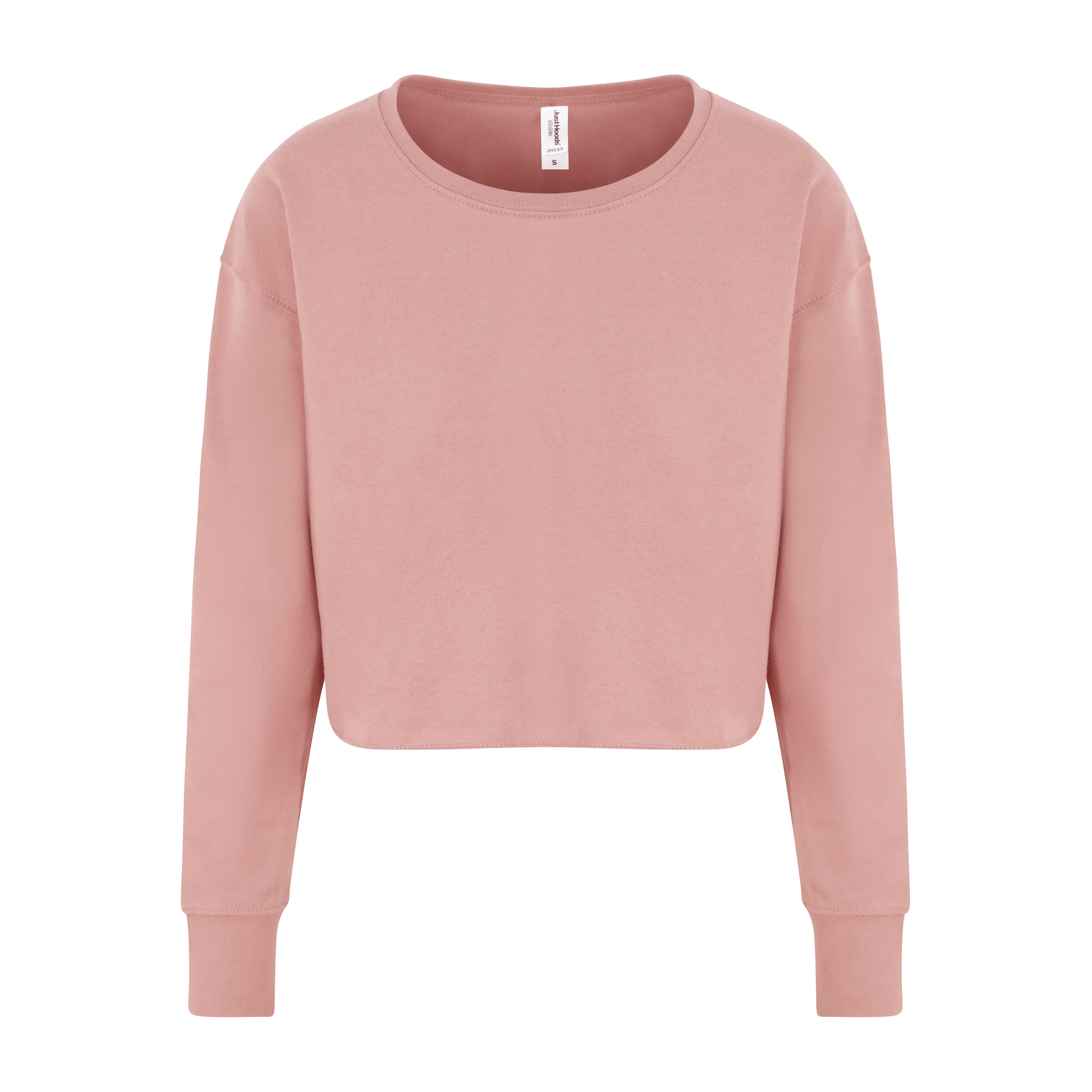 A4 Women's Cropped Sweat - DUSTY PINK - front