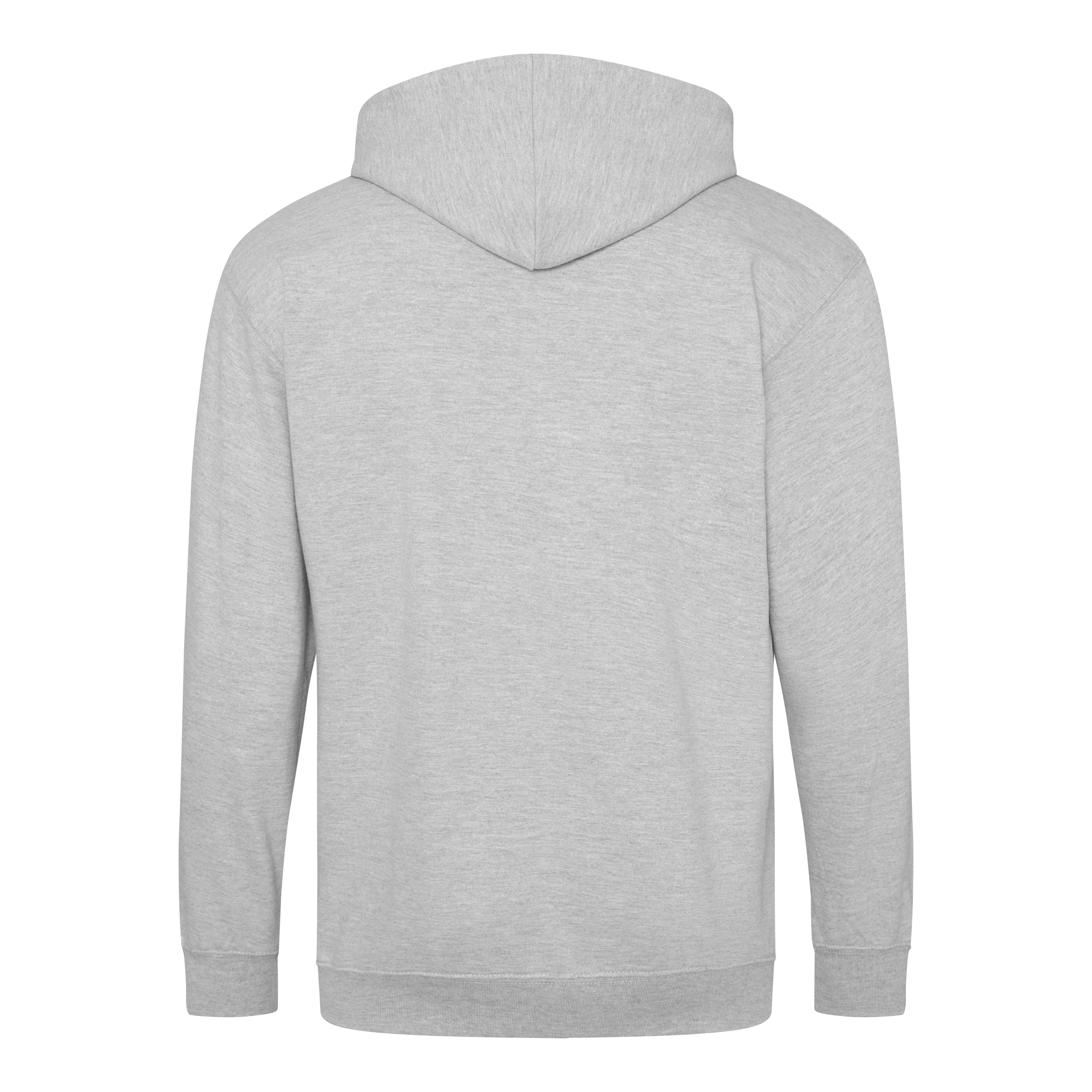 A4 College Zoodie - HEATHER GREY - back