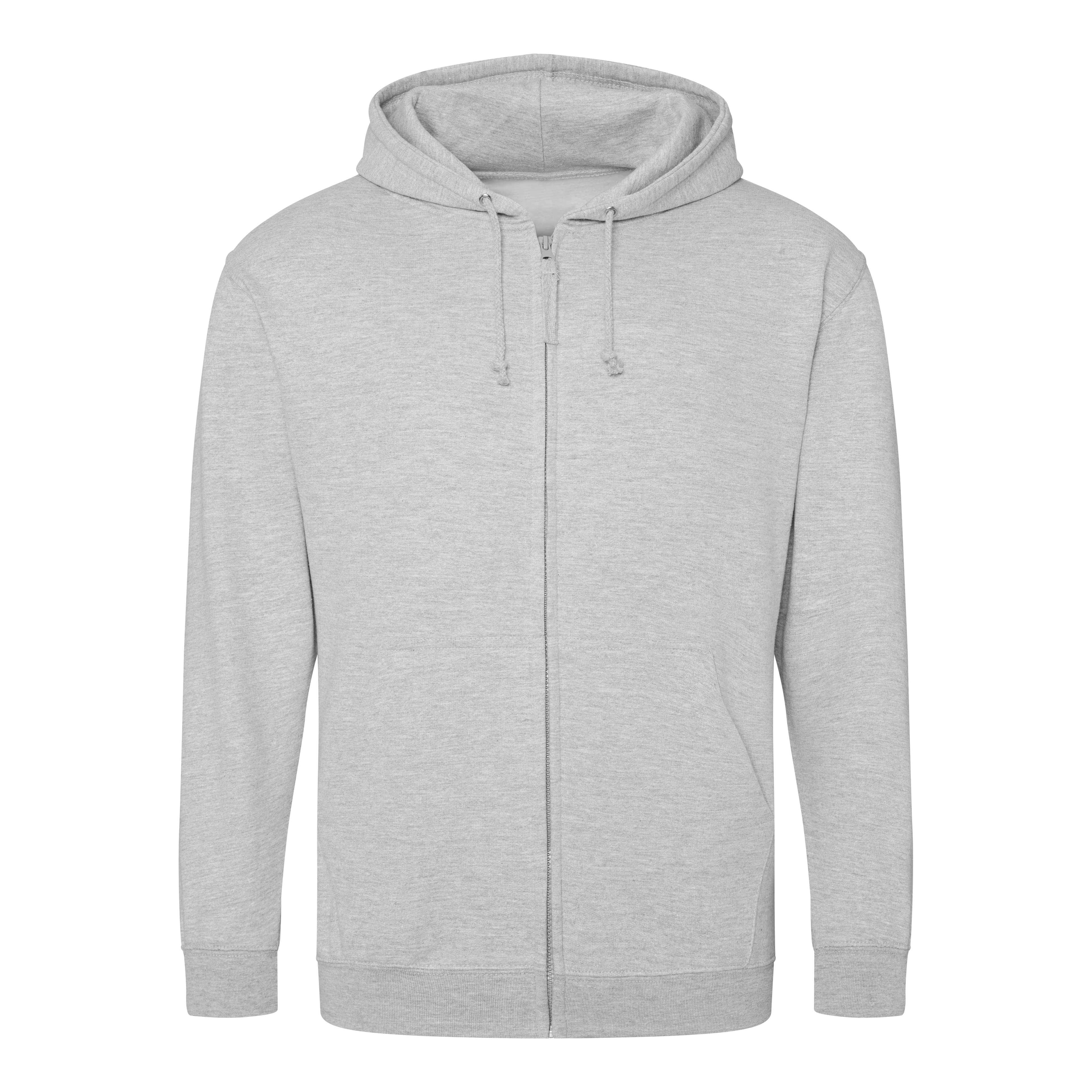 A4 College Zoodie - HEATHER GREY - front