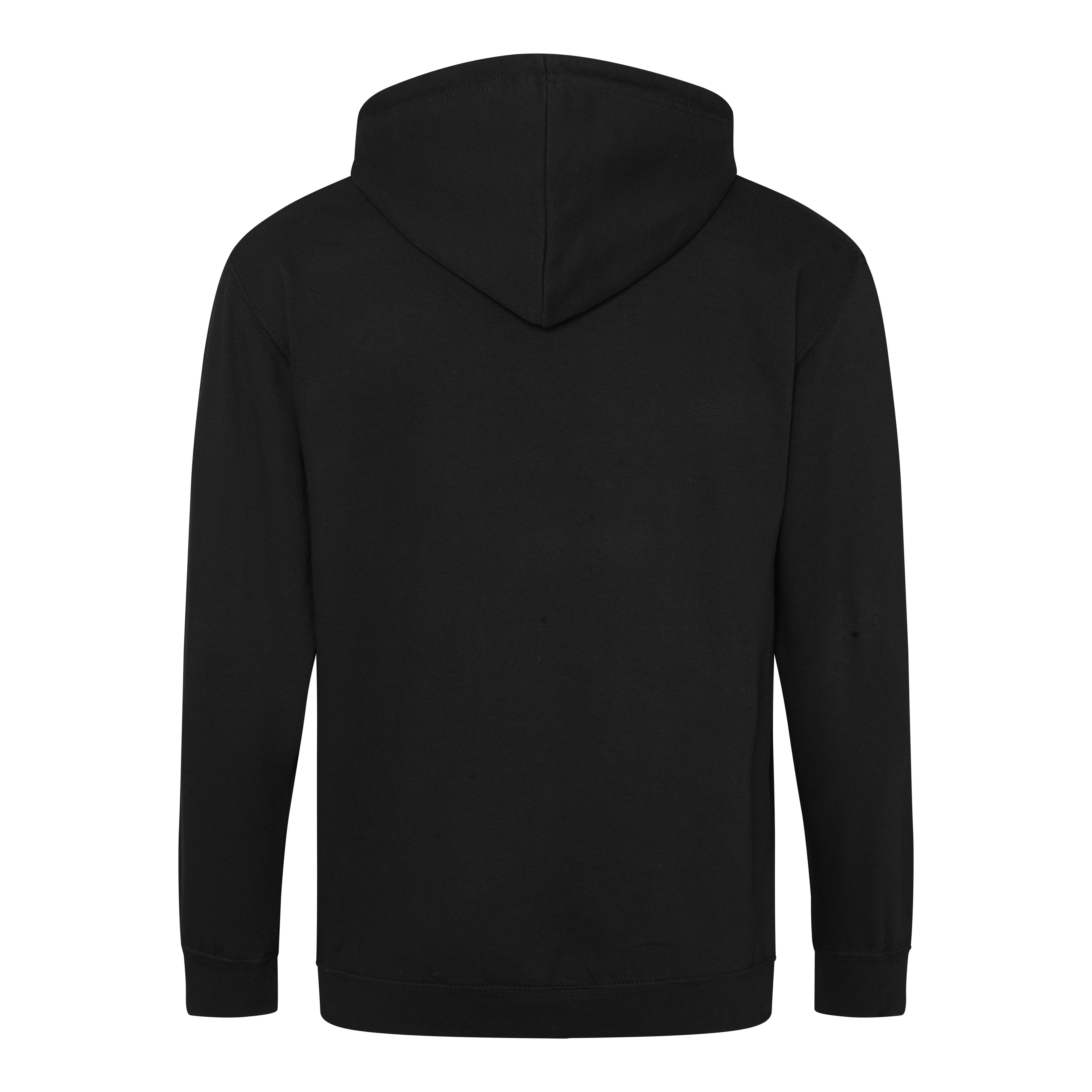 A4 College Zoodie - JET BLACK - back