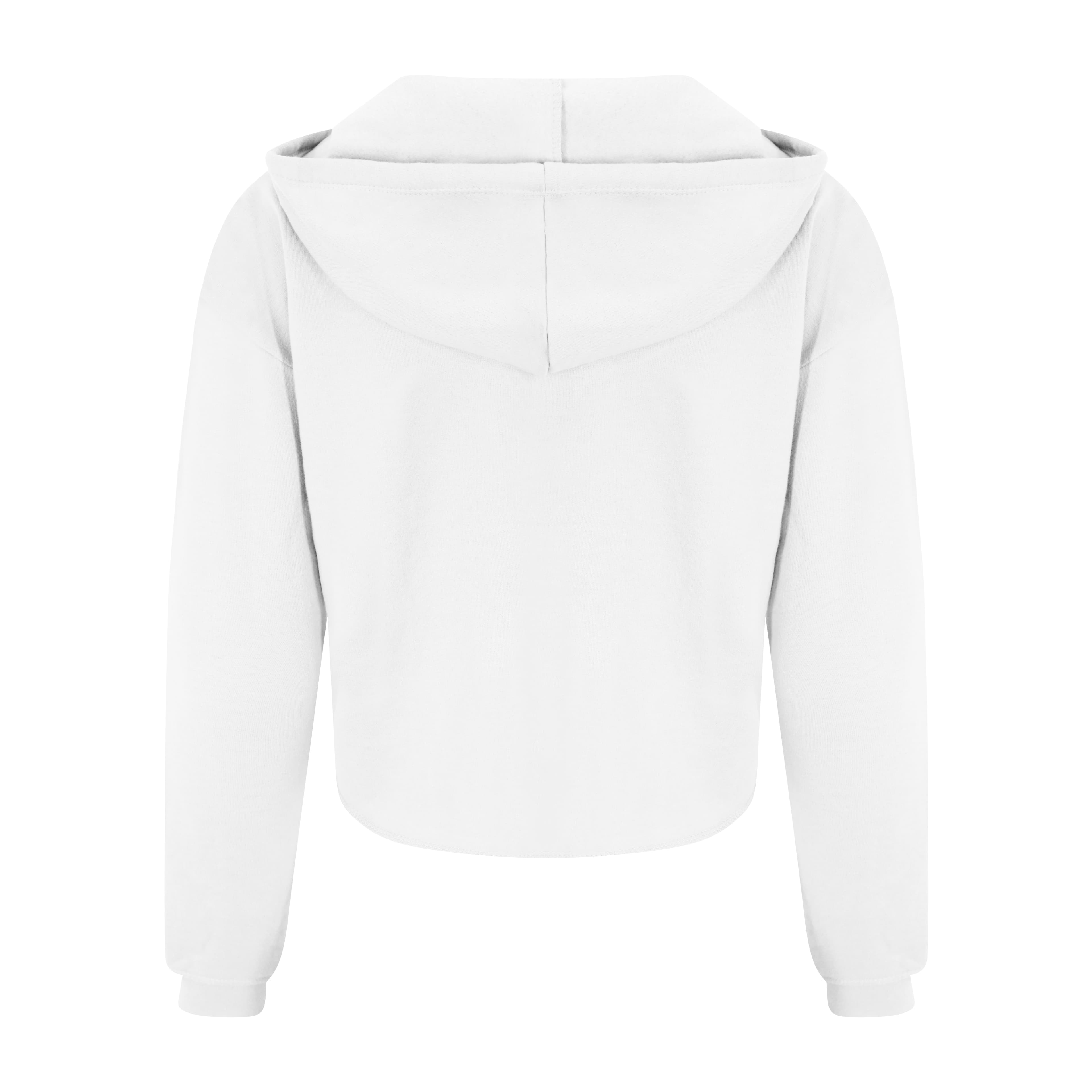 A4 Women's Cropped Hoodie - ARCTIC WHITE - back