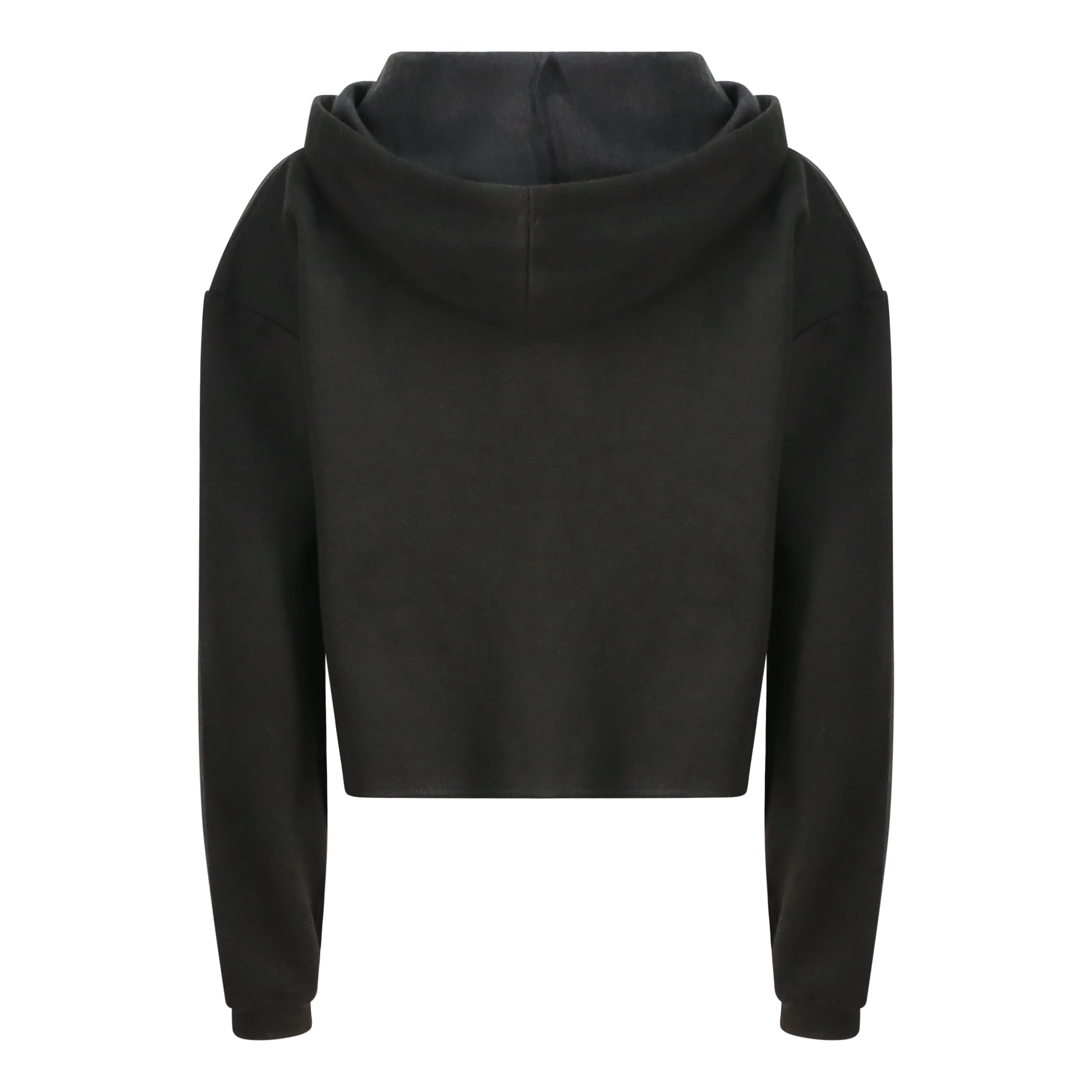 A4 Women's Cropped Hoodie - JET BLACK - back