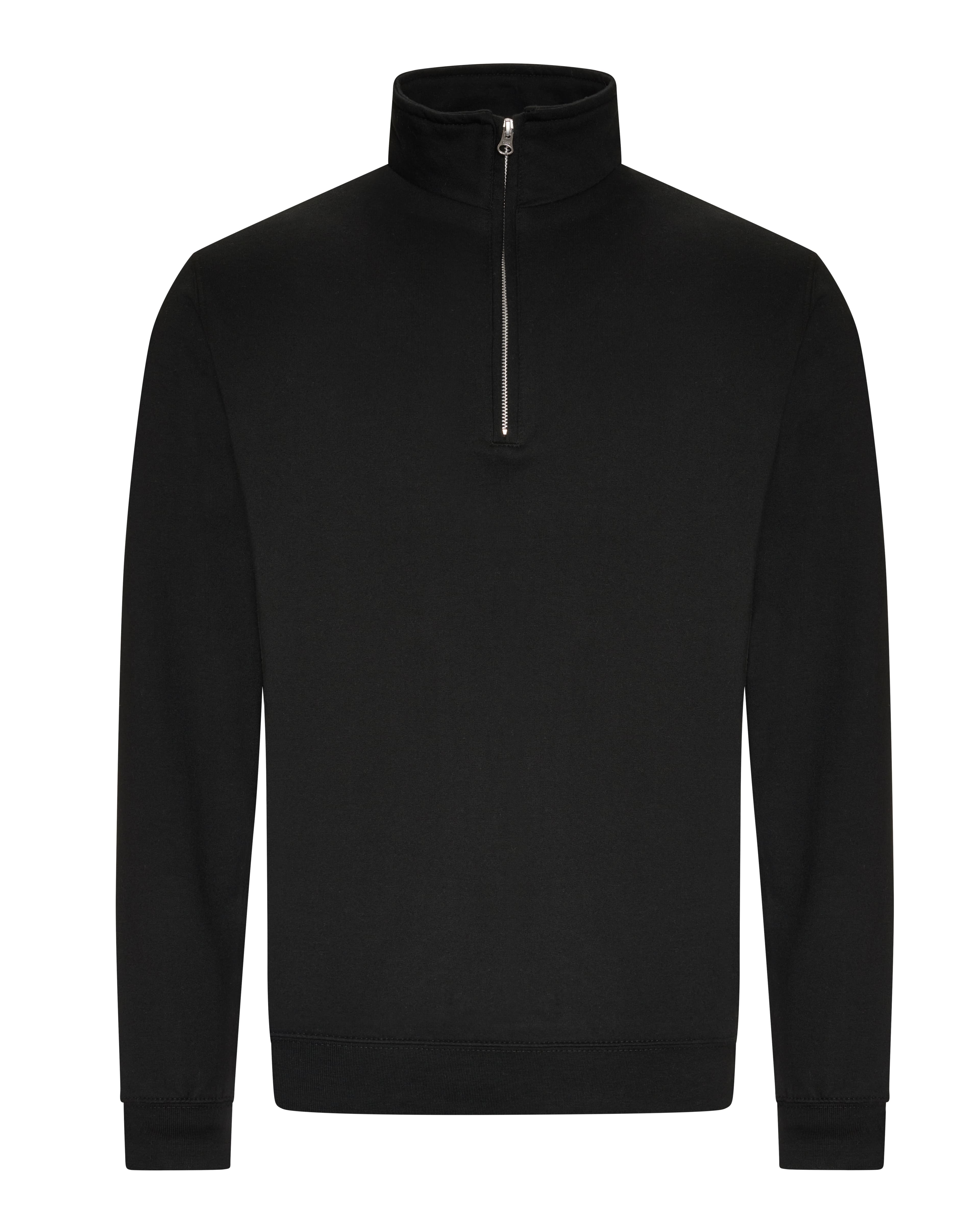 A4 Sophomore Quarter Zip - JET BLACK - front