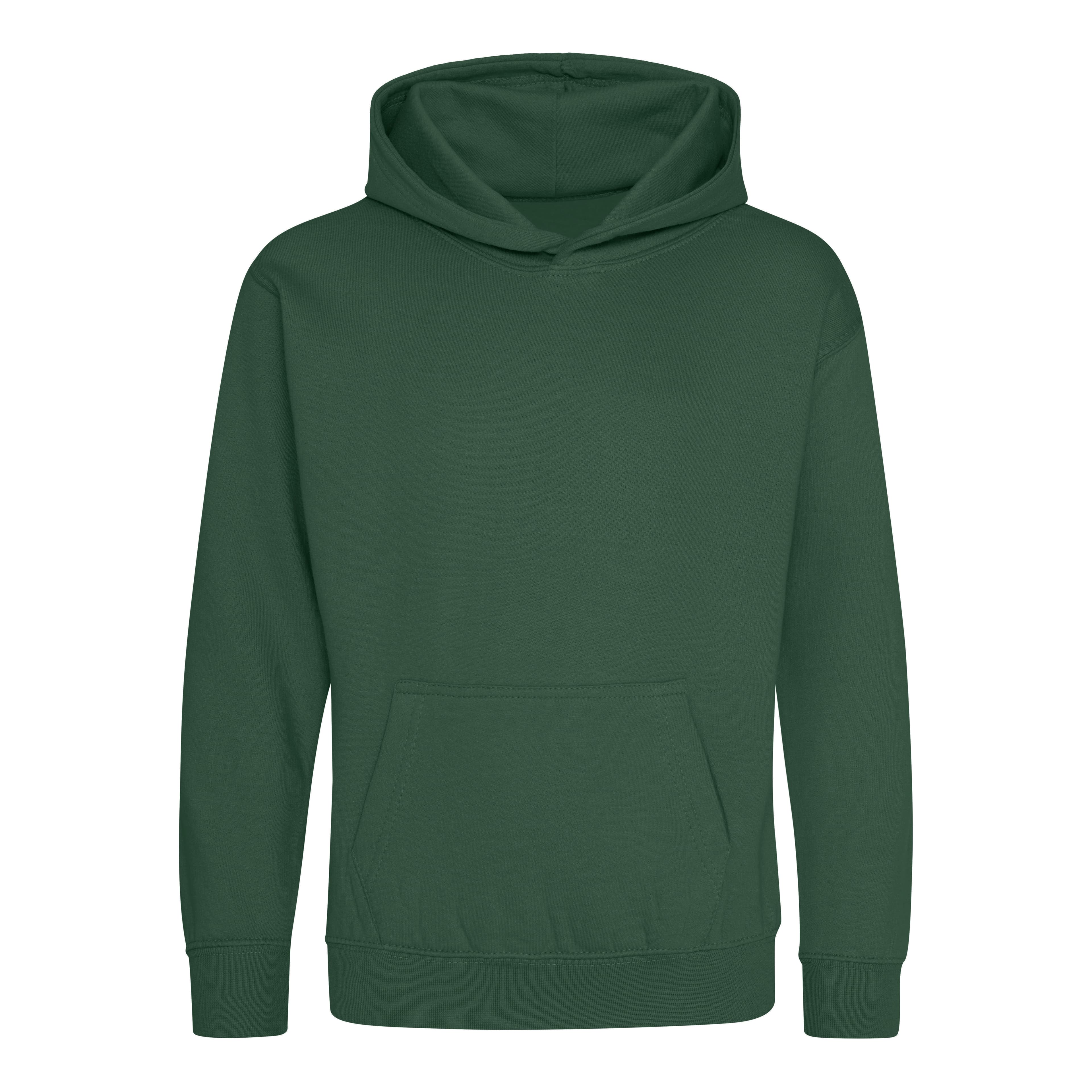 A4 Youth College Hoodie - BOTTLE GREEN - front