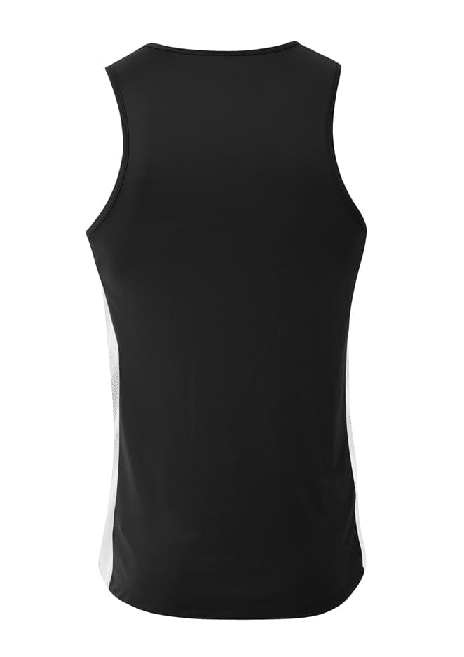 A4 Pacer Singlet - BLACK/WHITE - back