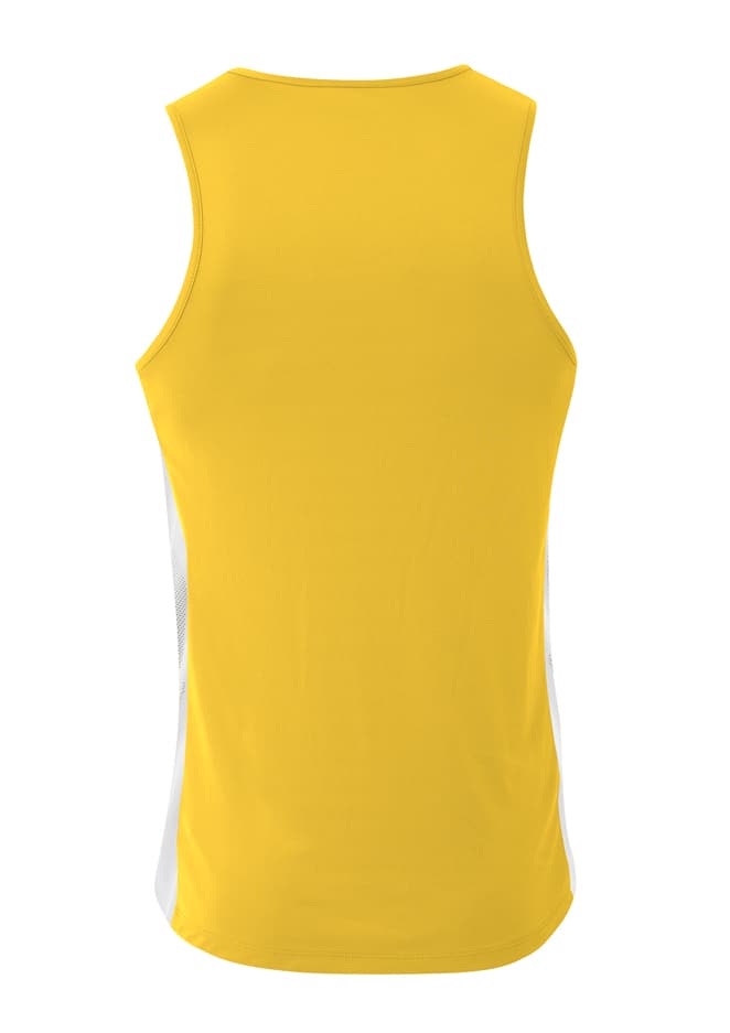 A4 Pacer Singlet - GOLD/WHITE - back