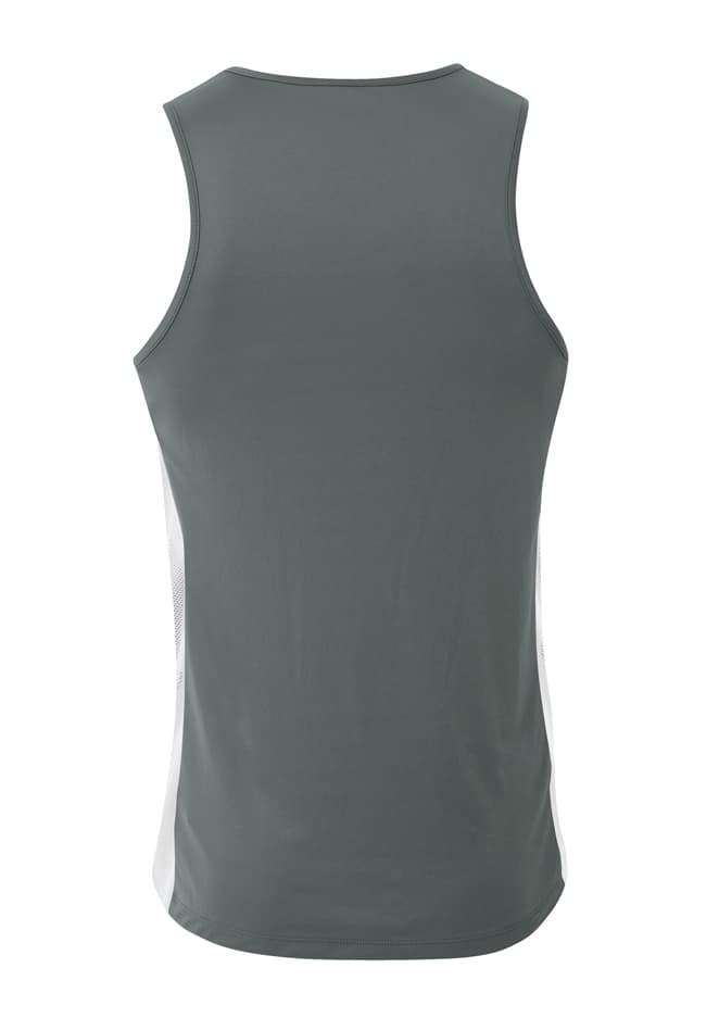 A4 Pacer Singlet - GRAPHITE/WHITE - back