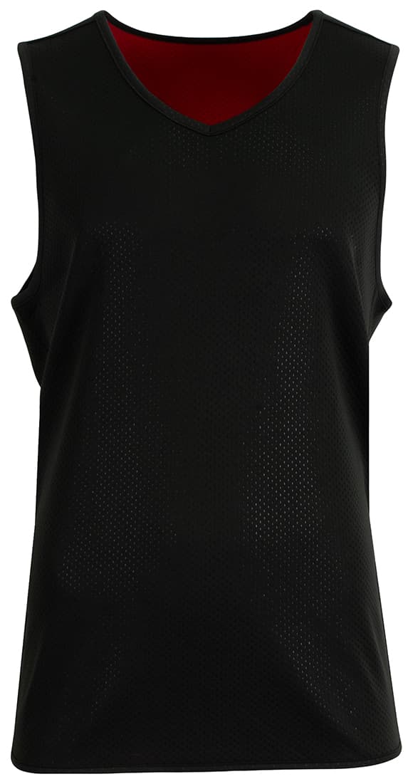 A4 Wave Single-Ply Reversible Jersey - BLACK/RED - front