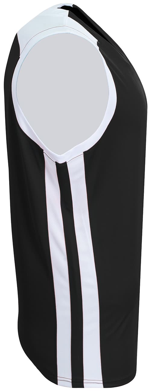 A4 Defender Basketball Jersey - BLACK/WHITE - side