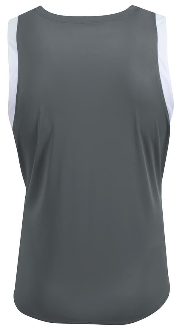 A4 Step Back Basketball Jersey - GRAPHITE/WHITE - back