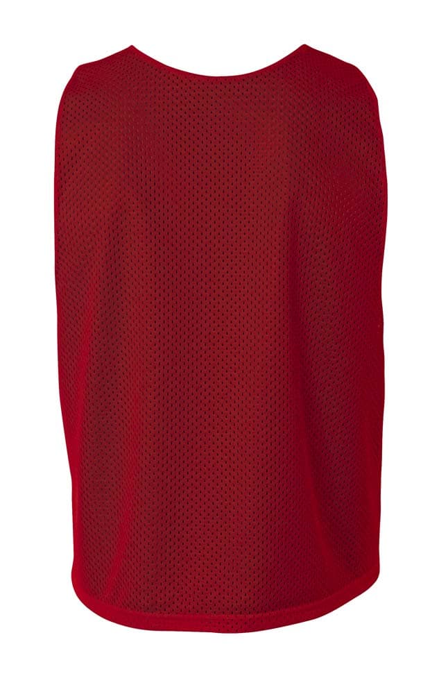 A4 Lacrosse Reversible Practice Jersey - CARDINAL/WHITE - back