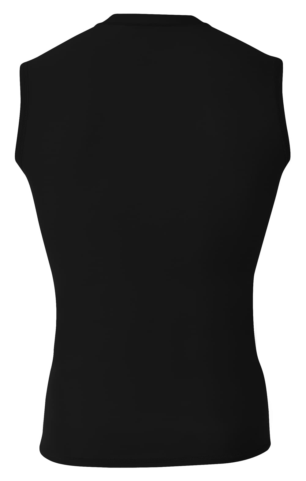 A4 Compression Muscle Tee - BLACK - back