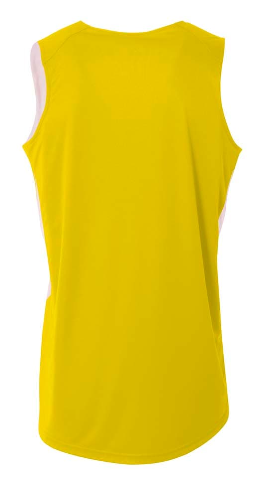 A4 Double Double Jersey - GOLD/WHITE - back
