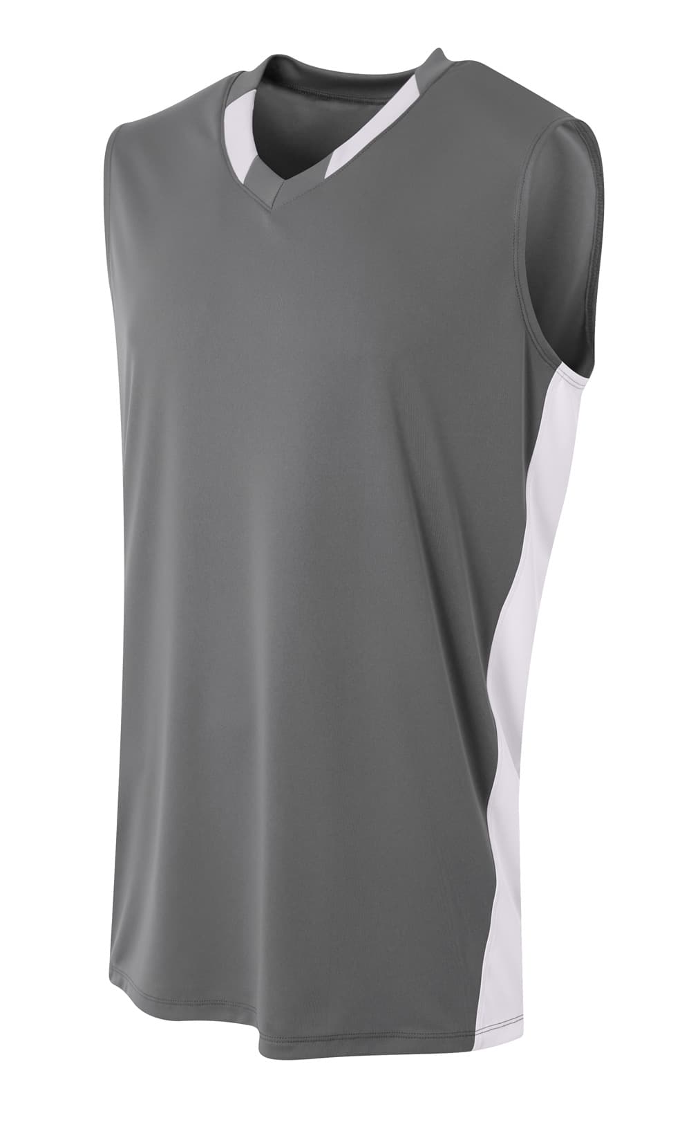 A4 Backcourt Jersey - GRAPHITE/WHITE - front