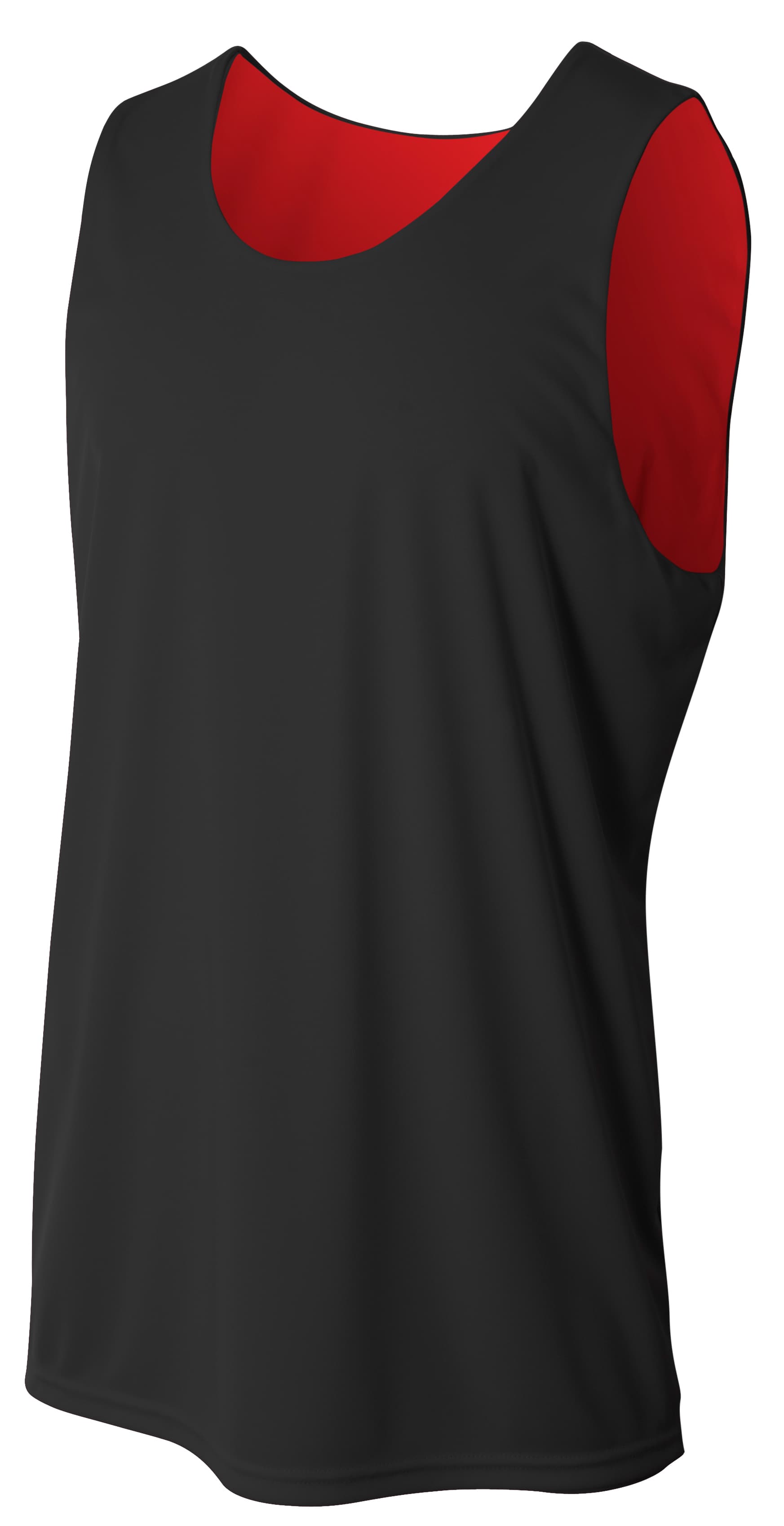 A4 Sprint Jump Reversible Jersey - BLACK/RED - front