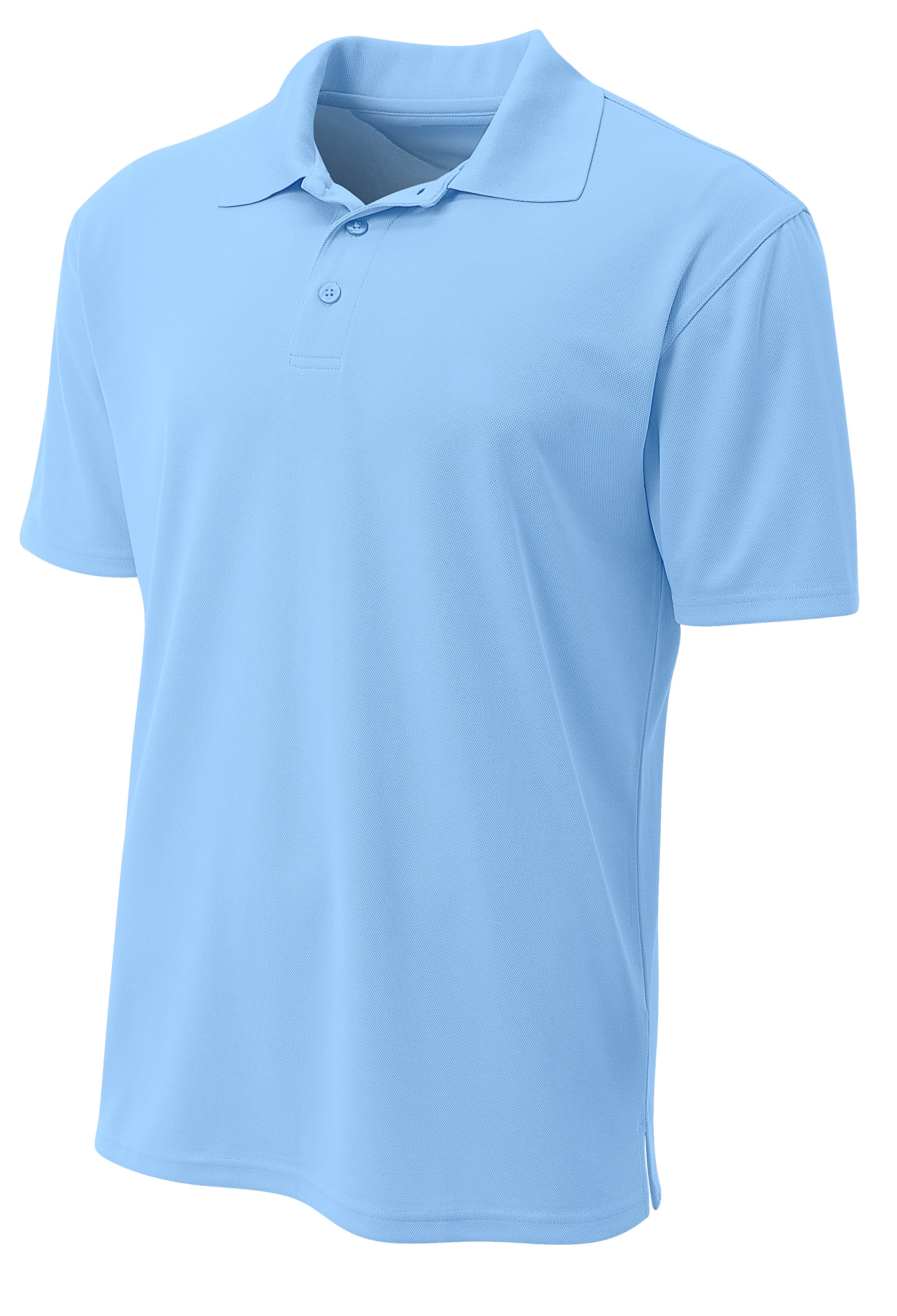 A4 Performance Pique Polo - LTBLUE - front
