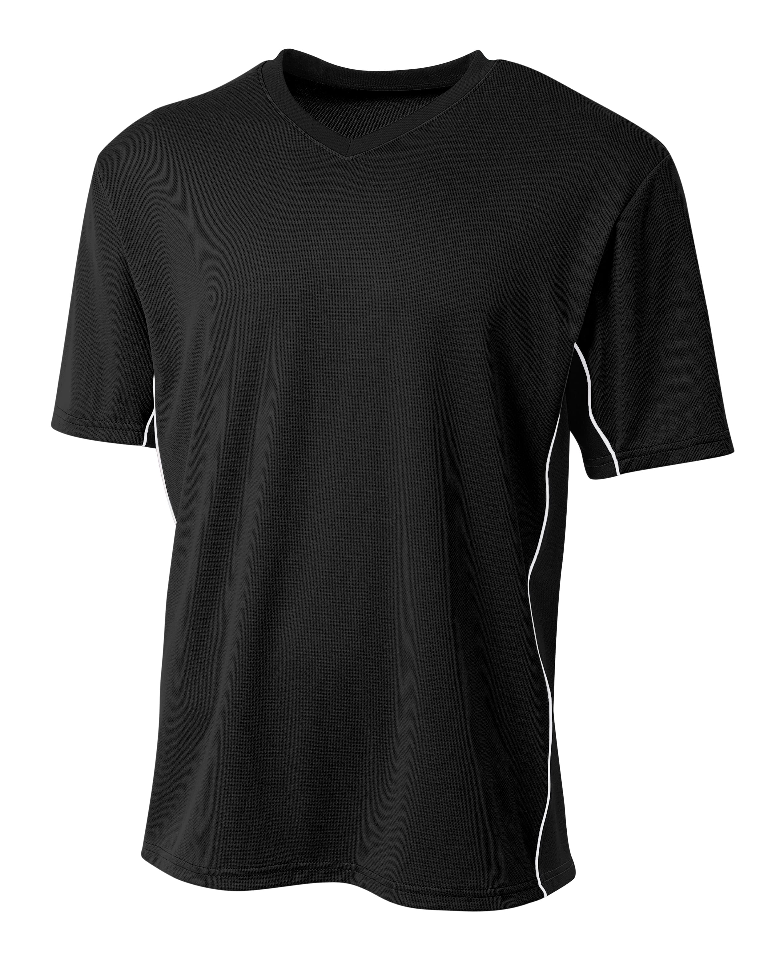 A4 Liga Soccer Jersey - BLACK - front