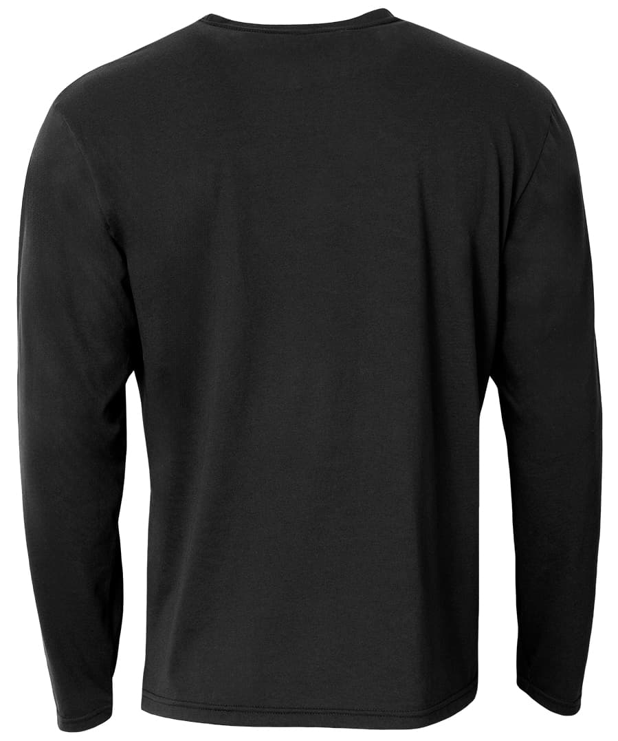A4 Softek Long Sleeve Tee - BLACK - back