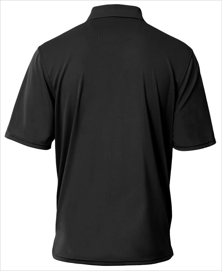 A4 Essential Polo - BLACK - back
