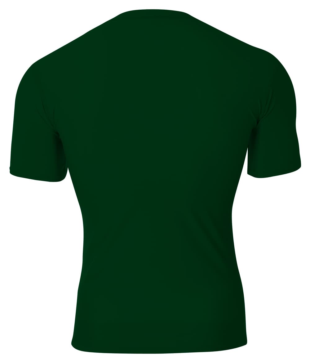 A4 Short Sleeve Compression Crew - FOREST - back