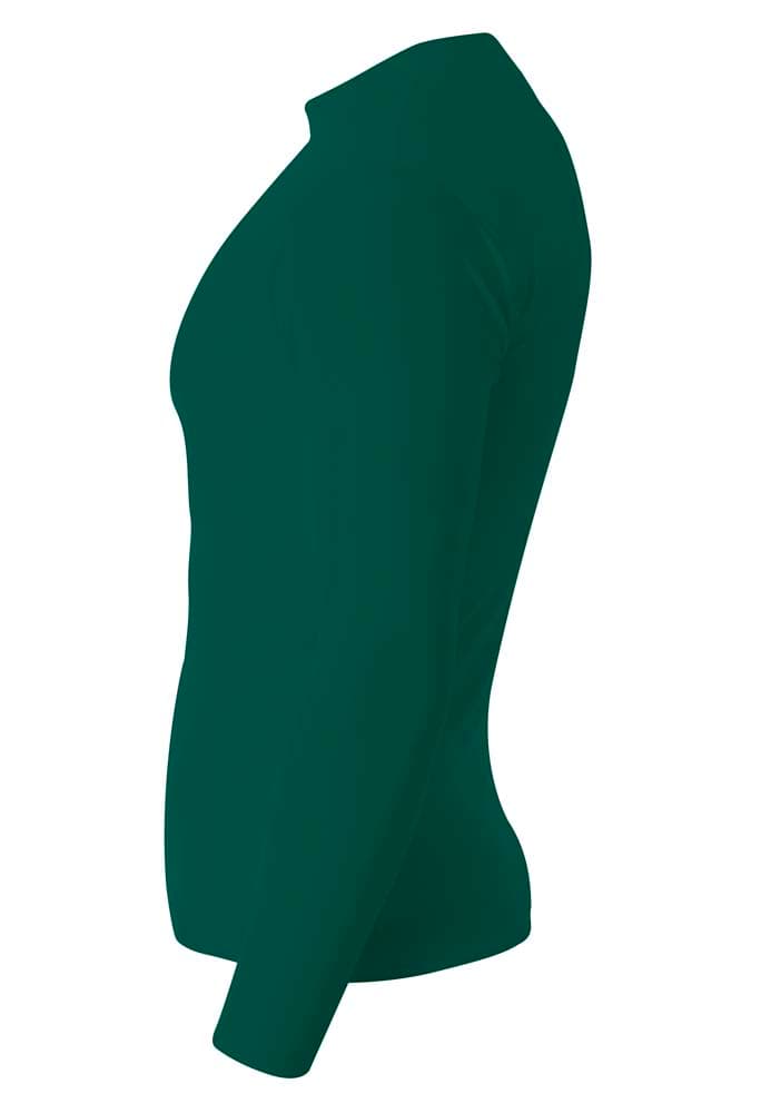 A4 Long Sleeve Compression Crew - FOREST - side