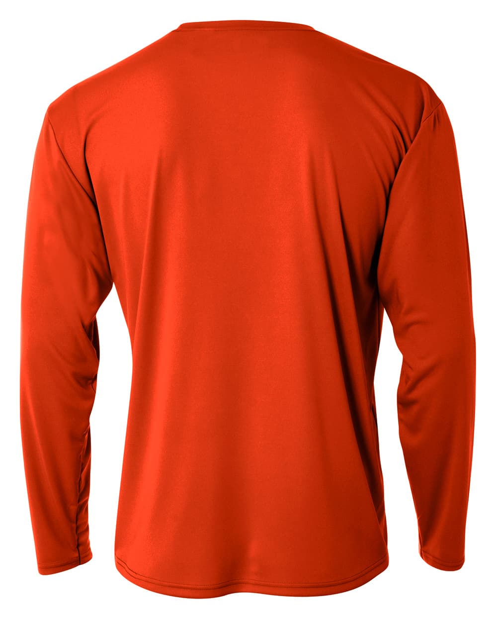 A4 Cooling Performance Long Sleeve Crew - ATHLETIC ORANGE - back