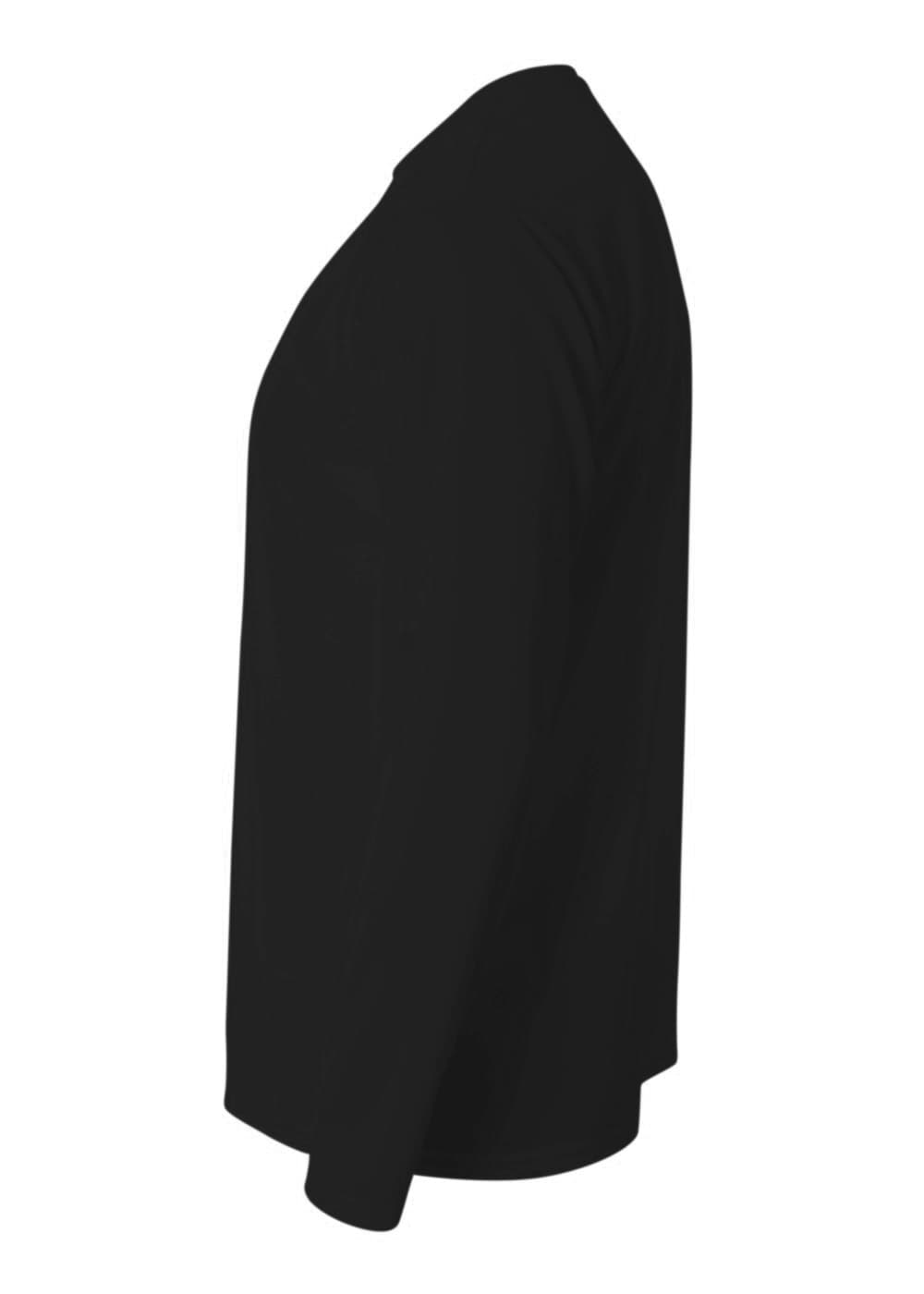 A4 Cooling Performance Long Sleeve Crew - BLACK - side