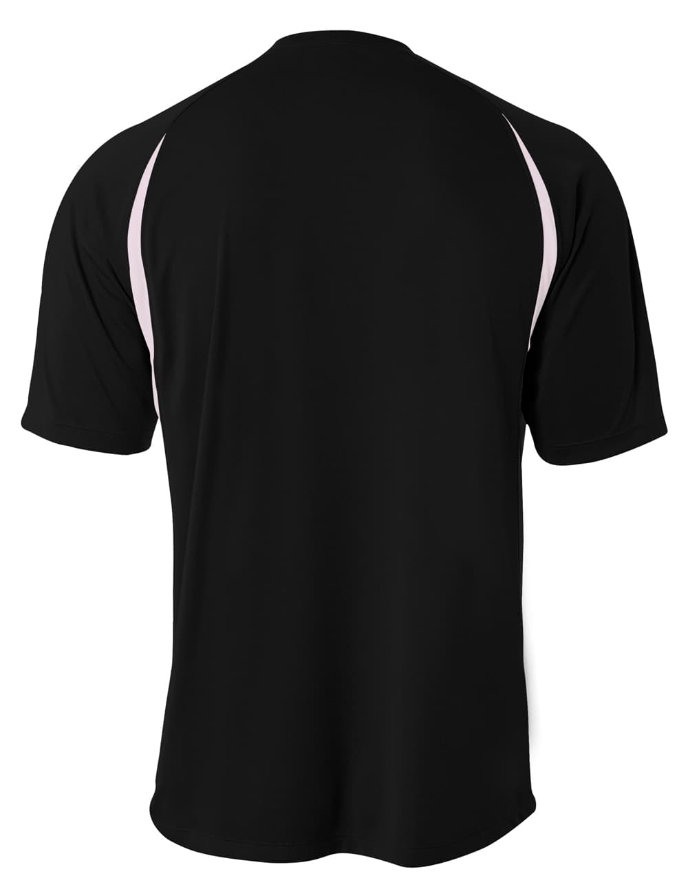 A4 Cooling Performance Color Block Tee - BLACK/WHITE - back