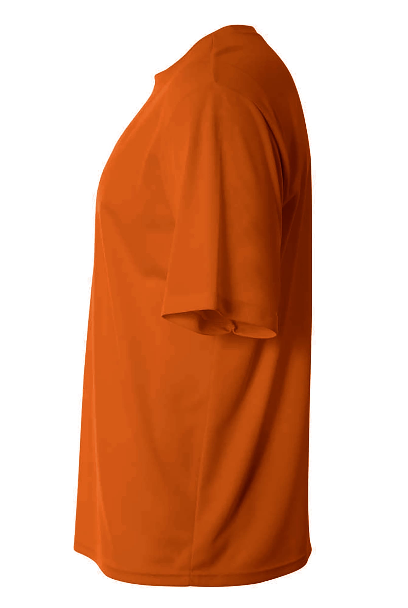 A4 Short Sleeve Birds-Eye Mesh Crew - ATHLETIC ORANGE - side