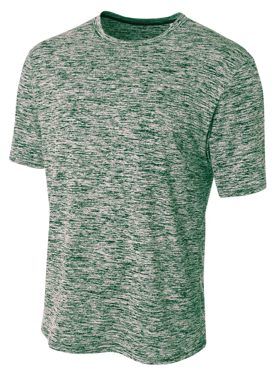 A4 Space Dye Tech Tee - FOREST - front