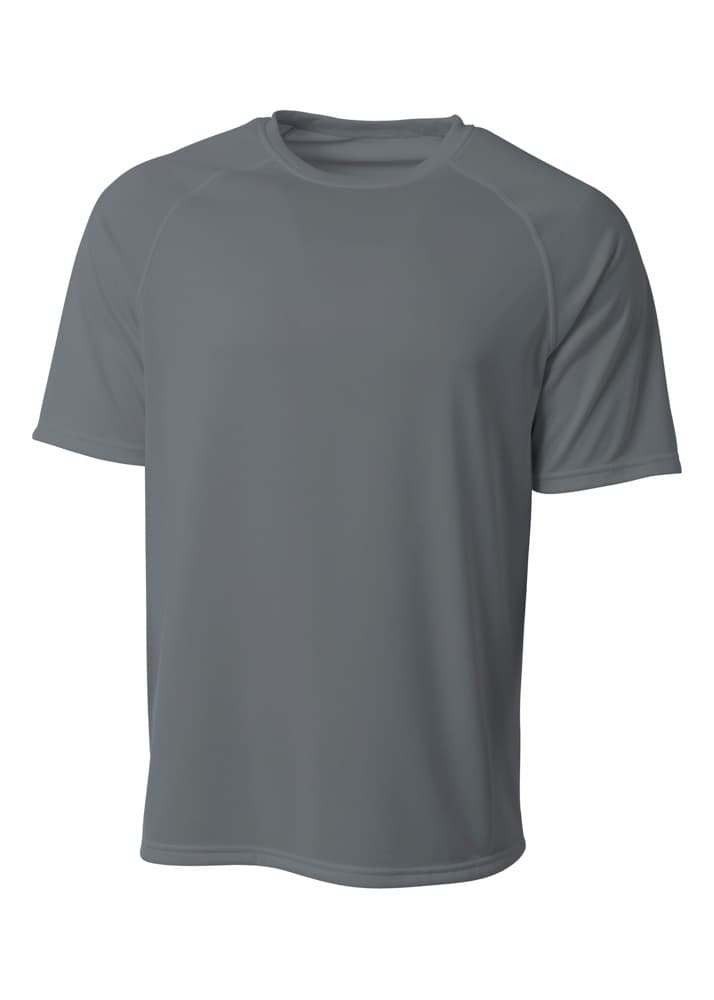A4 SureColor Short Sleeve Cationic Tee - GRAPHITE - front