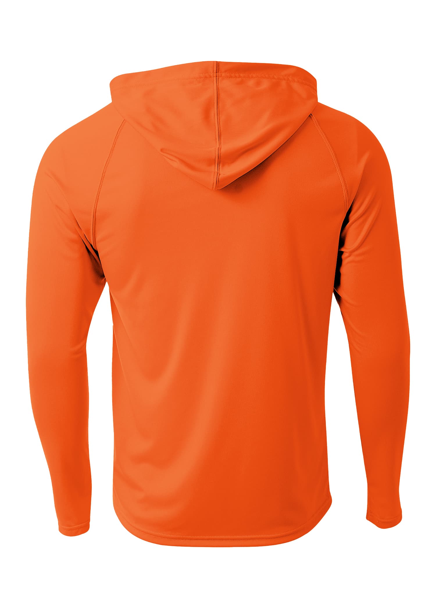 A4 Long Sleeve Hooded Tee - ATHLETIC ORANGE 2011 - back