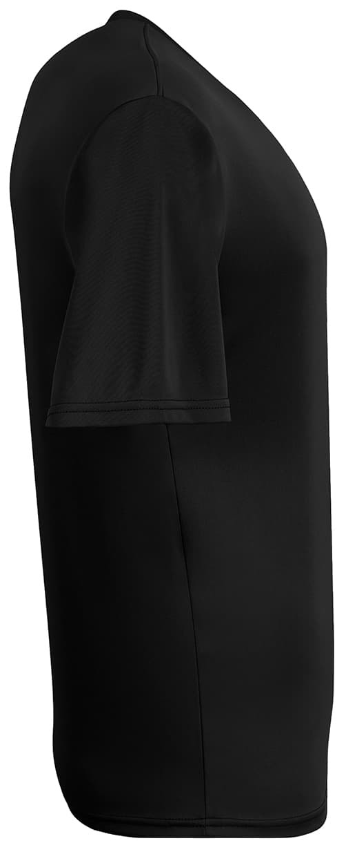 A4 Sprint Short Sleeve V-Neck - BLACK - side