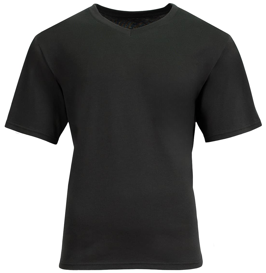 A4 Softek Short Sleeve V-Neck - BLACK - front