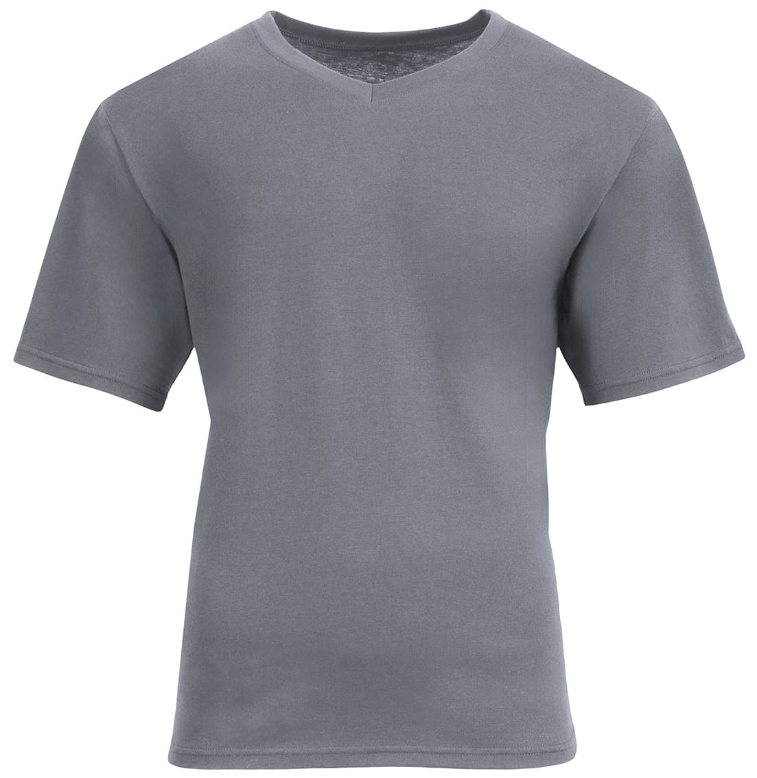 A4 Softek Short Sleeve V-Neck - GRAPHITE - front