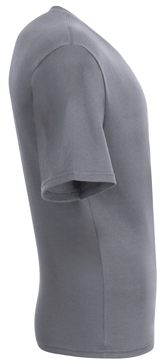 A4 Softek Short Sleeve V-Neck - GRAPHITE - side