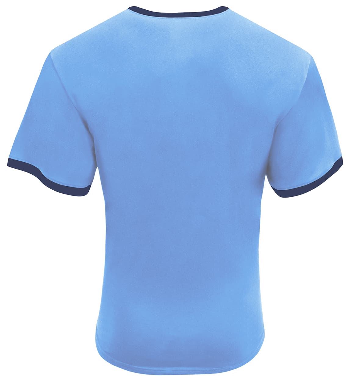 A4 Softek Ringer Tee - LT BLUE/NAVY - back