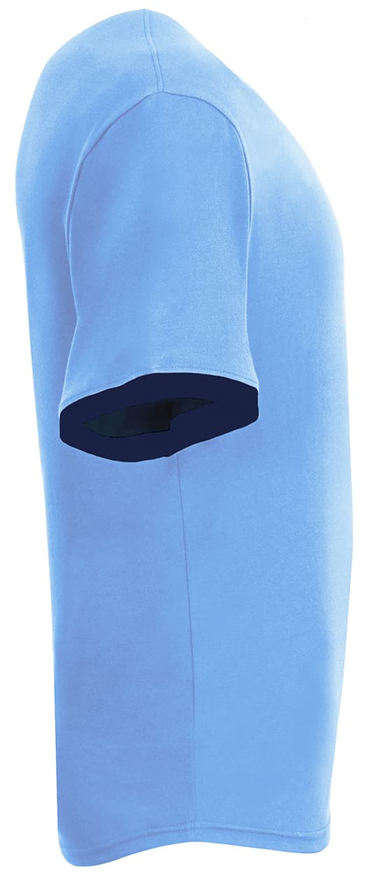 A4 Softek Ringer Tee - LT BLUE/NAVY - side