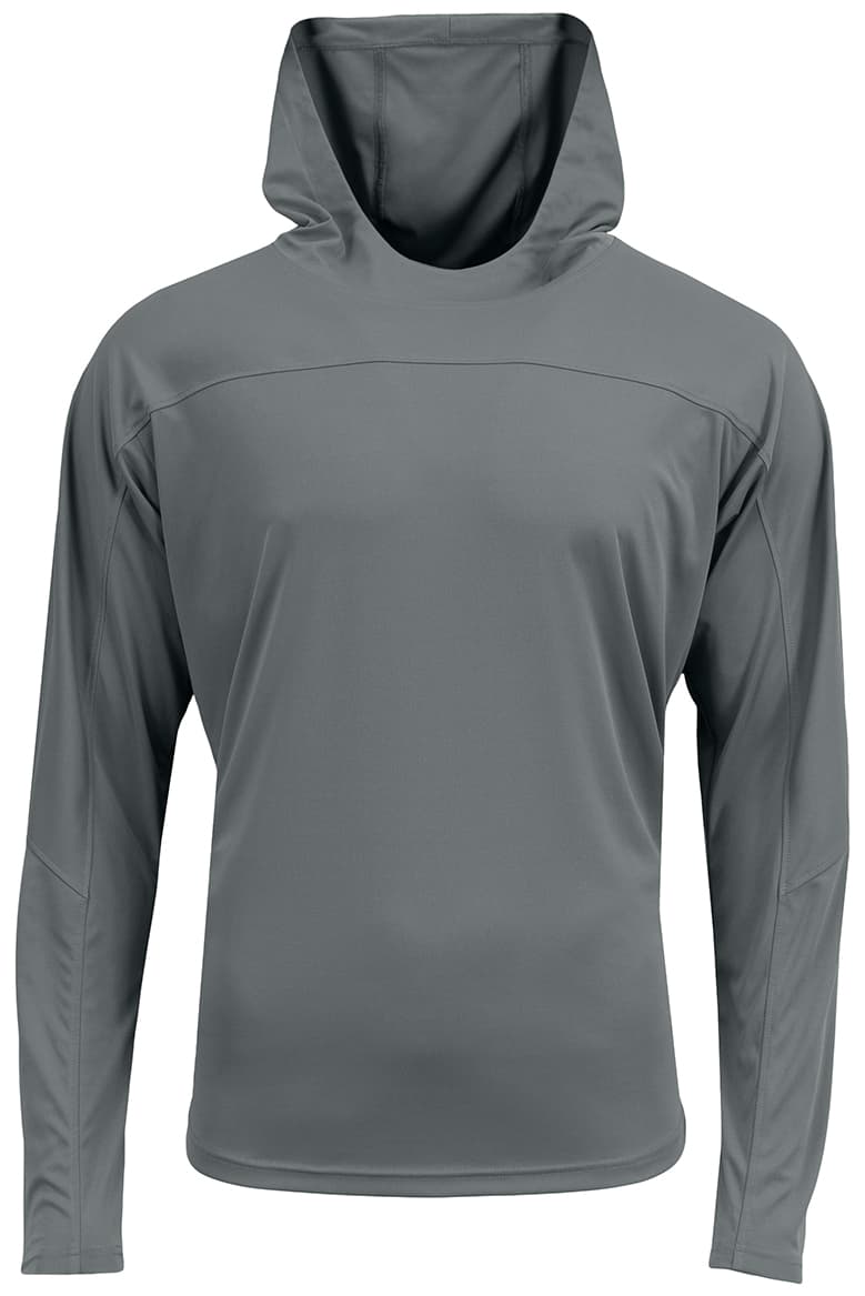 A4 AirFlex Long Sleeve Hooded Tee - GRAPHITE - front