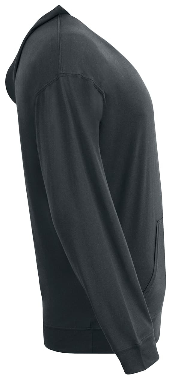 A4 Softek Long Sleeve Hooded Tee - GRAPHITE - side