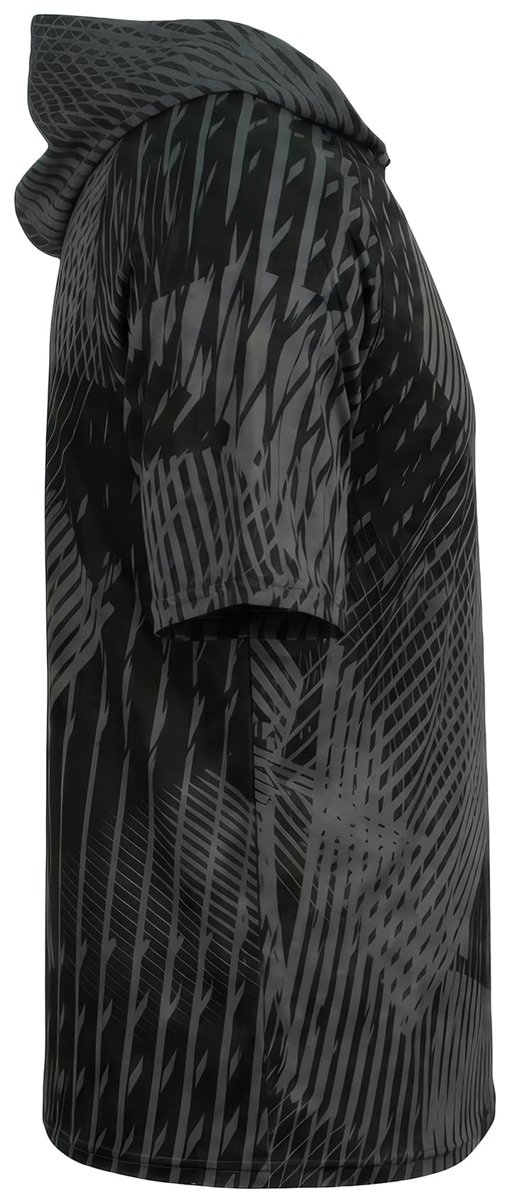 A4 Ricochet Hooded Tee - GRAPHITE/BLACK - side