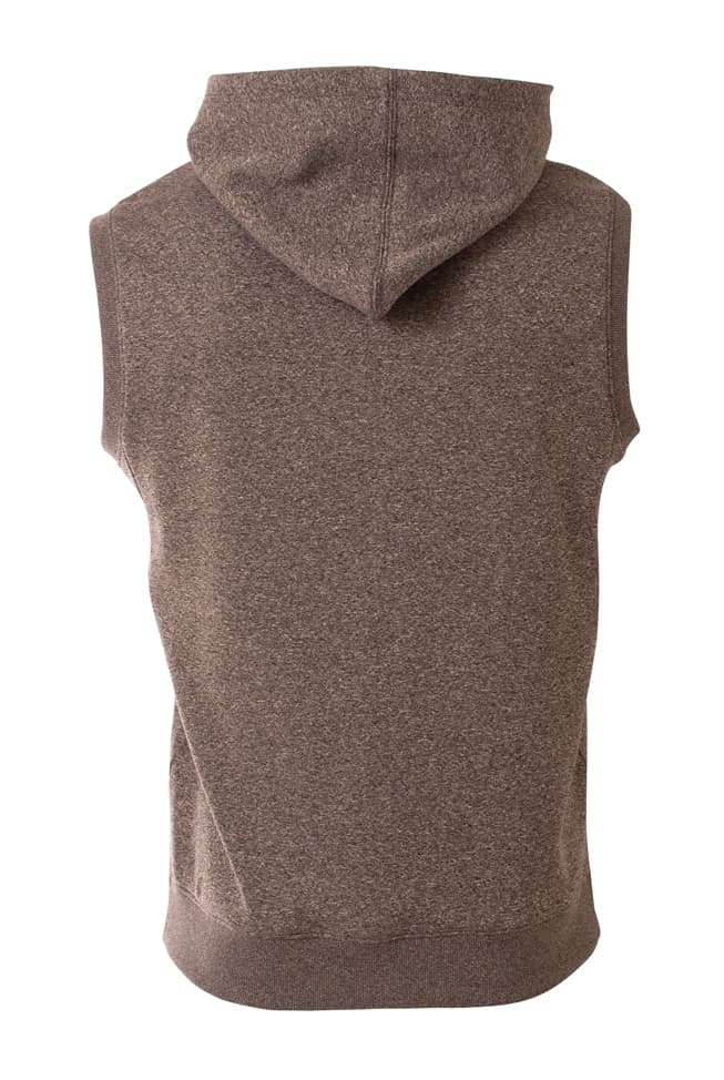 A4 Agility Sleeveless Tech Fleece Hoodie - CHARCOAL - back