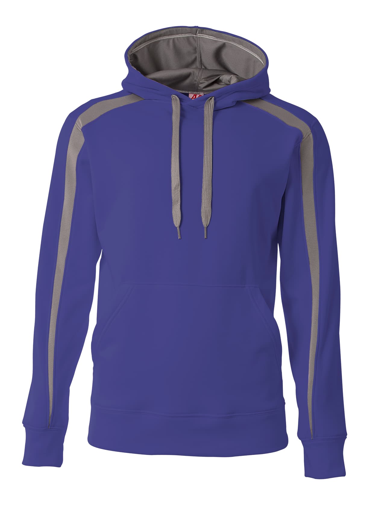 A4 Spartan Fleece Hoodie - ROYAL/GRAPHITE - front